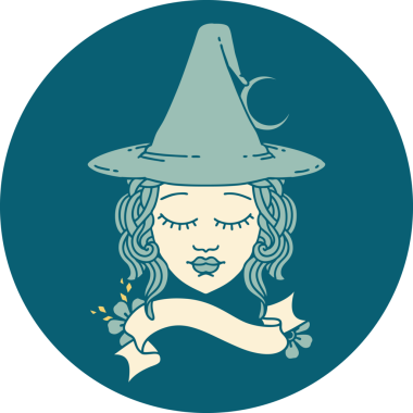 Bir insan tarafından çizilmiş insan cadı karakteri simgesi