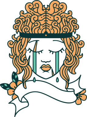 Retro Dövme Tarzı İnsan Barbar Karakteri