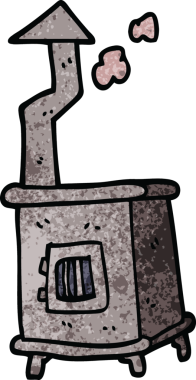 Bir insan tarafından çizilmiş karalama tahtası yakıcısı.