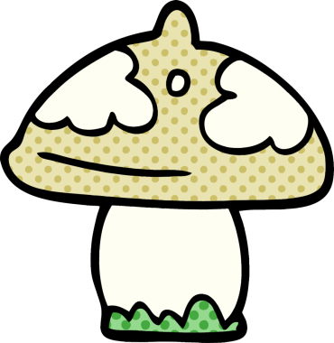 Bir insan tarafından çizilmiş karalama mantarı.