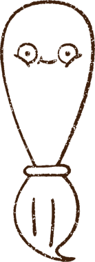 Bir insan tarafından çizilmiş Boya Fırçası Kömürü