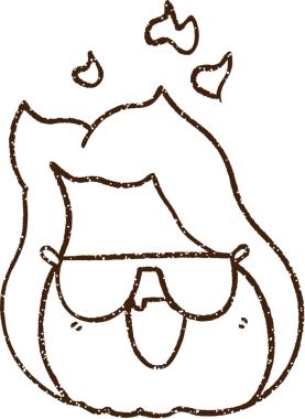 Bir insan tarafından çizilen Soğuk Ateş Kömürü Çizimi