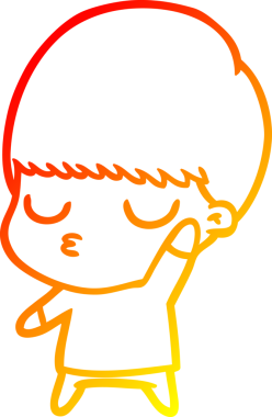 İnsan tarafından çizilmiş bir çizgi film karakteri çizimi.