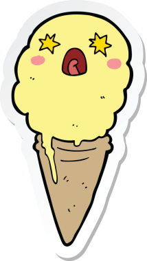 Bir insan tarafından çizilmiş bir karikatürün çıkartması dondurmayı şok etti.