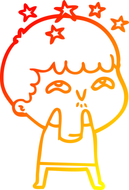 İnsan tarafından çizilmiş bir çizgi film karakteri.