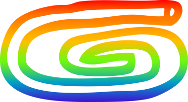 bir insan tarafından çizilmiş bir karikatür kağıdının gradyan çizimi