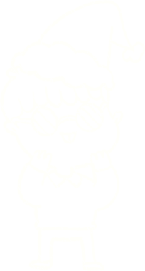 Bir insan tarafından çizilen Noel Adam Tebeşiri