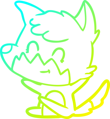 Bir insan tarafından çizilmiş soğuk hava çizgisi.