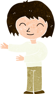 Çizgi filmdeki kadın bir insan tarafından çizilmiş.