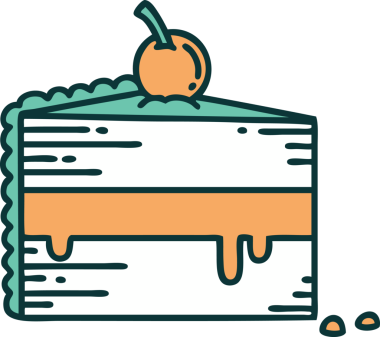 Bir insan tarafından çizilmiş kekin sembolik dövmesi.