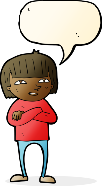 Bir insan tarafından çizilmiş konuşma balonu olan mutlu bir insan çizgi filmi.