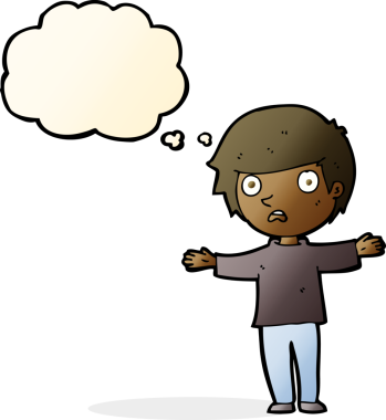 Bir insan tarafından çizilmiş, düşünceli bir çocuk.