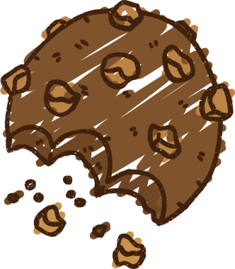 Bir insan tarafından çizilen çerez tebeşiri