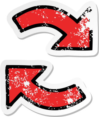 Bir insan tarafından çizilmiş sevimli bir çizgi filmin kederli çıkartması.