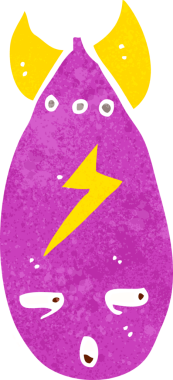 Bir insan tarafından çizilmiş çizgi film bombası.