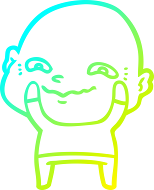 Bir insan tarafından çizilmiş ürpertici bir çizgi film çizimi.