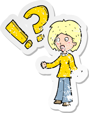 Bir insan tarafından çizilmiş bir karikatürün gerilimli çıkartması.