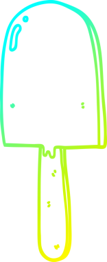 Bir insan tarafından çizilen lolipopun soğuk gradyan çizimi