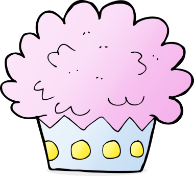 Bir insan tarafından çizilmiş çizgi film pastası.