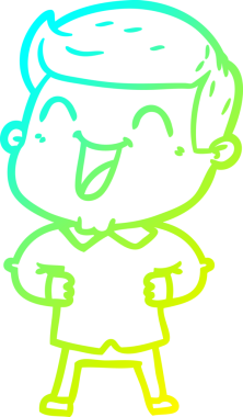 Bir insan tarafından çizilmiş bir çizgi film karakterinin soğuk çizgi çizimi.