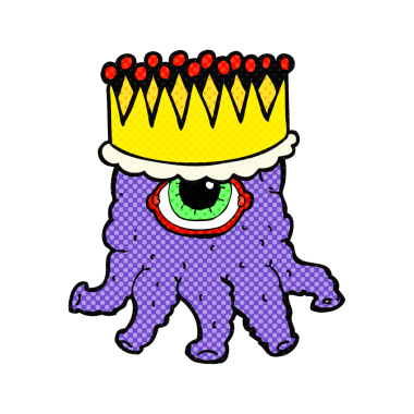 Bir insan tarafından çizilmiş serbest çizim çizgi roman tarzı bir kral uzaylı.