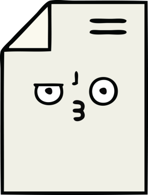 Bir insan tarafından çizilmiş bir kağıt karikatürü.