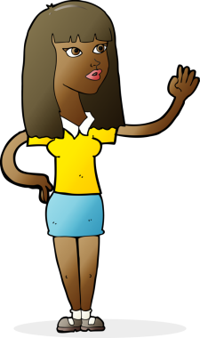 Bir insan tarafından çizilmiş güzel bir kadın.