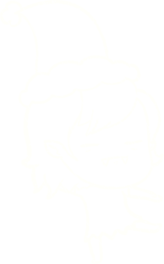 Bir insan tarafından çizilmiş Noel Vampiri Tebeşiri