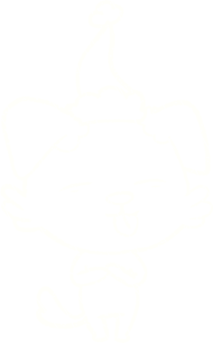 Bir insan tarafından çizilen Noel Köpeği Tebeşiri