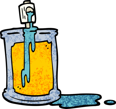 Bir insan tarafından çizilmiş grunge desenli çizgi film spreyi.