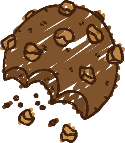 Bir insan tarafından çizilen çerez tebeşiri