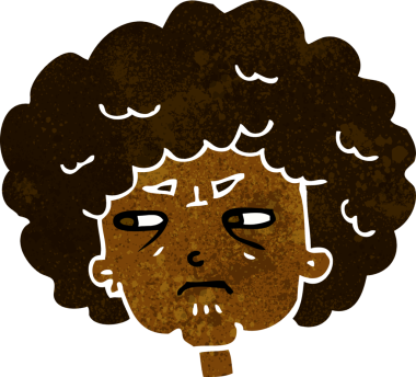 bir insan tarafından çizilmiş yaşlı bir kadın.