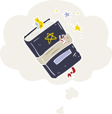 Düşünce baloncuğunun insan tarafından çizilmiş olduğu çizgi roman.