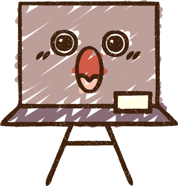 Bir insan tarafından çizilen Okul Tahtası Tebeşiri