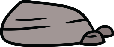 Bir insan tarafından çizilmiş taş ve çakıl karalamaları.