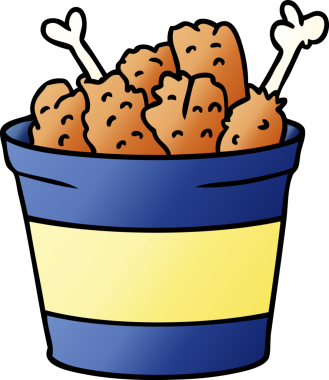 İnsan eliyle çizilmiş karikatür karalama kovası.