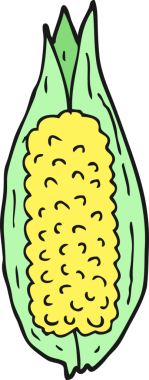 bir insan tarafından çizilmiş mısırlar