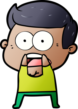 Bir insan tarafından çizilmiş bir karikatür.