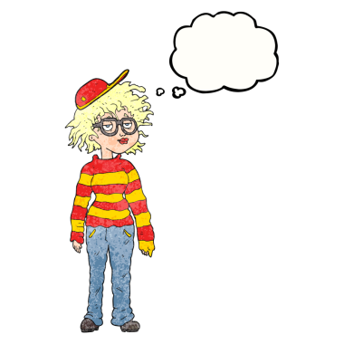 Serbest çizim düşünce balonu desenli çizgi film ineği bir insan tarafından çizilmiş.