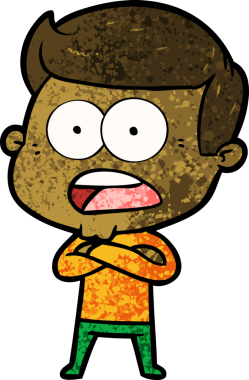 Bir insan tarafından çizilmiş bir karikatür.