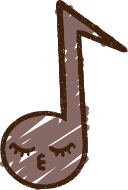 Müzikal Not Tebeşiri Bir insan tarafından çizilmiş