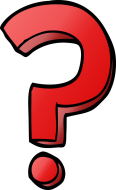 bir insan tarafından çizilmiş karalama soru işareti