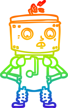 gökkuşağı gradyan çizgi çizimi bir insan tarafından çizilmiş kalça üzerinde eller