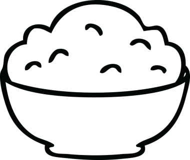 Bir insan tarafından çizilmiş garip bir çizgi film kasesi.