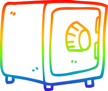 Bir insan tarafından çizilmiş kasalı bir karikatürün çizimi.