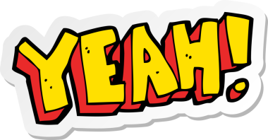 Çizgi film çıkartması. Evet, bir insan tarafından çizilmiş.