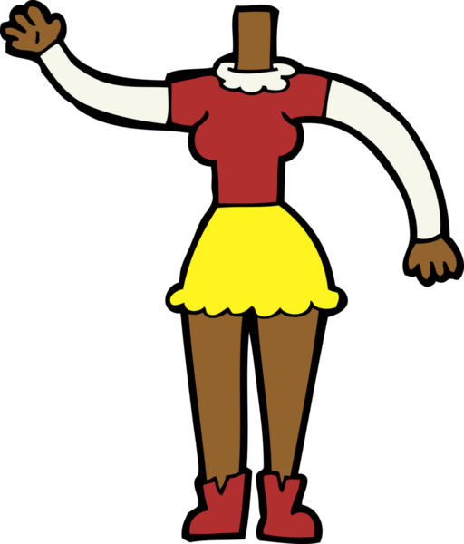 karikatür kadın vücudu (bir insan tarafından çizilen fotoğrafları ekle veya karıştır ve eşleştir)