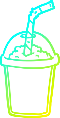 Bir insan tarafından çizilmiş soğuk gradyan çizgisi.