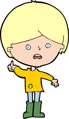 Bir insan tarafından çizilmiş mutsuz çocuk çizgi filmi.