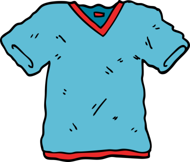 bir insan tarafından çizilmiş karikatür tişörtü